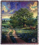 Manual Woodworker Thomas Kinkade 50 X 60 Inch Tapestry Throw Verse. Fixed Price $55.04.