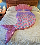 Hugfun Kids Sleeping Bag Pink Mermaid Finished Size 82X31 Plush Slumber Blanket. Fixed Price $29.99.