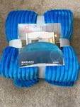 Citi Mall Mariana King Size Soft Flannel Blanket Light Blue 100% Polyester. Fixed Price $31.99.