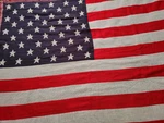 Vintage Mohawk American Flag Throw Acrylic Blanket Patriotic Made Usa 58X44". Fixed Price $27.50.