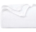 Phf Pre-washed 100% Cotton Waffle Weave Blanket Twin Size For Bed,snag Proof. Fixed Price $23.99.