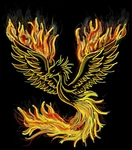 Phoenix Iron Transfer For T-shirt + Other Light & Dark Fabrics #1. Fixed Price $6.50.