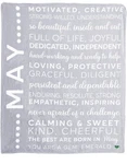 You Are Gem By Pavilion. 50X60 Birth Month Ultra Plush Blanket- May. Fixed Price $30.00.
