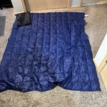 Blue Ridge Home Fashions Down Throw Camping Blanket Packable Lightweight. Fixed Price $39.00.