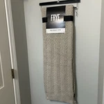 Nwt Frye Faux Mohair Oversized Throw Blanket 50" 70" Reversible Beige Neutral. Fixed Price $89.00.