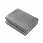 Waowoo 60X80 Inch Weighted Blanket With Glass Beads, Size Queen - Dark Gray. Fixed Price $38.00.