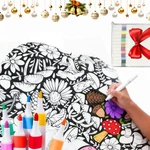 Diy Coloring Blanket, Kids Fleece Throw With Custom-dyed Fabric, Soft Cozy. Fixed Price $24.94.