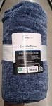 Mainstays Chenille Throw Blanket Washed Indigo 50X60IN Solid Polyester. Fixed Price $25.20.
