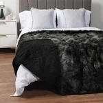 Pavilia Soft Fluffy Faux Bed Blanket, Queen, Tie-dye Black, Shaggy Furry War. Fixed Price $56.06.