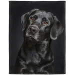 Hommomh Black Blanket, Gorgeous Labrador Dog Print, Soft 50" X 60",. Fixed Price $40.90.