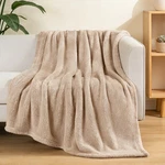 Exclusivo Mezcla Soft Fleece Throw Blanket For ( 50X60 In ), Camel. Fixed Price $31.18.