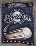 Milwaukee Brewers Vintage Throw Blanket 57X44 Northwest Company Usa. Fixed Price $13.48.