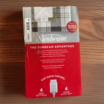 Sunbeam Microplush Oversized Heated Throw 60X80 Inch Grey/brown Plaid 4 Settings. Fixed Price $36.75.
