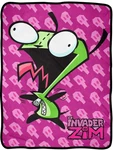 Invader Zim Gir Evil Laugh Fleece Throw Blanket 46" X 60". Fixed Price $36.99.