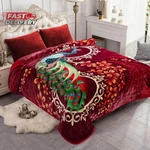 Jyk Plush Fleece Blanket Queen Size 91" X 75", 3.7LBS Ply Soft Korean Mink War. Fixed Price $61.37.