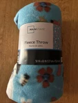 Mainstay Fleece THROW-50 X 60--"BUSY Dogs"--new. Fixed Price $7.50.