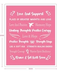Macevia Breast Cancer Gifts For Women Fleece Healing Thoughts Blanket Super Soft. Fixed Price $25.00.