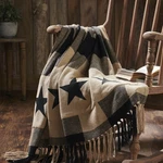 Black Check Star Woven Throw 50X60 Vhc Brands. Fixed Price $27.95.