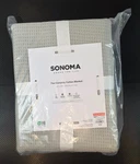 Sonoma The Everyday Cotton Bed Blanket Full / Queen Gray Supersoft, 90" X 95". Fixed Price $23.43.