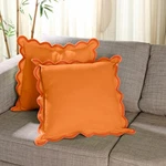 Folkulture Throw Pillow Covers (18 X 18) Set 18" (pack Of 2), Orange. Fixed Price $33.99.