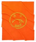 Supreme Woolrich Eat Sh*t Throw Blanket 52"X66" Orange New Rare!!!. Fixed Price $300.00.