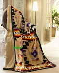 Navajo Print Camel Throw Blanket Sherpa Southwest Native American Indian. Fixed Price $29.99.
