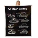 Erosebridal Tank War Theme Throw Blanket - Soldier Dirt Bike Camouflage Army. Fixed Price $33.50.