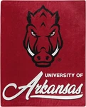 Arkansas Razorbacks 50" By 60" Plush Raschel Signature Throw Blanket - Ncaa. Fixed Price $34.99.