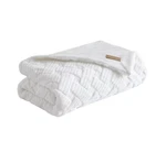 Ugg White Faux Fur Throw Blanket Plush Cozy Luxe Neutral Home Decor 50X70. Fixed Price $55.00.
