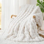 Luxury 1000GSM Faux Rabbit Fur Throw Blanket, Super Heavy Warm Cozy Blankets For. Fixed Price $46.85.