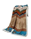 Carstens Home Cactus Plush Sherpa Throw Brown. Fixed Price $51.95.