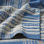 Full/queen Yarn Dyed Plaid Cotton Blanket Dark Blue - Threshold. Fixed Price $50.00.
