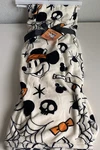 Disney Halloween Mickey Minnie Mouse Pumpkin Throw Blanket 50"X70" Spider Skull. Fixed Price $38.00.