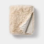 50"X60" Lush Faux Fur Throw - Threshold Designed With Studio Mcgee. Fixed Price $17.99.