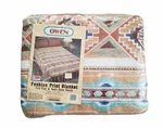 Vtg Native Indian Aztec Fashion Print Full/twin Owen Blanket 72 X 90 New Sealed. Fixed Price $39.94.