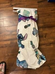 Disney Stitch Blanket White & Blue Logo Pineapple Super Soft Throw 60" X 70" New. Fixed Price $39.00.