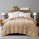Queen Khaki Oversized Summer Cooling Down Blanket For Hot Sleeper 88*90". Fixed Price $69.99.