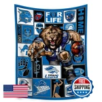 Dcjrh American Football Series Detroit Throw Blanket L60 XW50 Bold 3D Effect. Fixed Price $65.96.