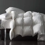 Royoliving Premium Feather Down Duvet Insert Comforter, King, 100% Cotton, 60OZ. Fixed Price $75.00.