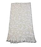 Texteis Penedo Cotton Matalesse Throw Fringe Blanket Portugal Jacquard Floral. Fixed Price $65.00.