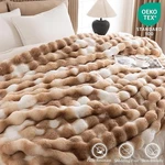 Ikalife Cozy Faux Fur Throw For Bed Warm Fuzzy Blanket, Soft Plush. Fixed Price $35.70.