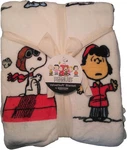 Peanuts Snoopy Velvetsoft Blanket By Berkshire White Gang Woodstock New. Fixed Price $49.99.