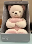 ***rare*** 24 Brookstone Nap Cuddle Bear With Blanket Pink And White **new**. Fixed Price $180.00.