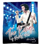 Elvis Presley Throw Blanket Plush Soft Fleece 50" X 60" New W/tags. Fixed Price $28.77.