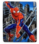 New Marvel Spider-man Throw Blanket Kids 50X60 Cloud Blue Faux Fur Reverse. Fixed Price $30.00.