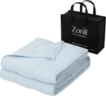 Cooling Weighted Blanket For Adults, 20LBS, 60"X80", Soft Light Blue. Fixed Price $74.99.