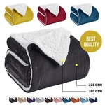 Double Sided Sherpa Fleece Throw Blankets Soft Warm Thick Bed Twin Queen. Fixed Price $24.49.