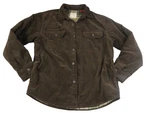 Chaps Denim Men Brown Corduroy Shirt Jacket Blanket Lined Plaid Heavy Workwear. Fixed Price $33.75.