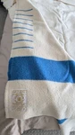 Pristine Vintage 8-POINT Hudson's Bay Blanket Sky Blue & White King Size. Fixed Price $1121.73.