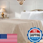 Superior Classic Solid Fleece Thick Cozy Warm Blankets Velvety Soft. Fixed Price $27.38.